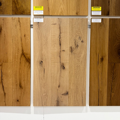 Boston Engineered Real Wood French Oak Antique Distressed Brushed Raw Matt Lacquered